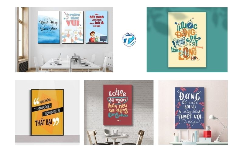 Tranh slogan treo tường đẹp ấn tượng